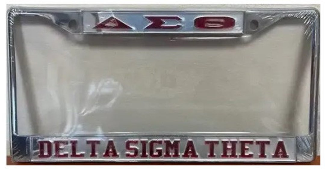 Delta Sigma Theta License Plate Frames...several Styles Etsy