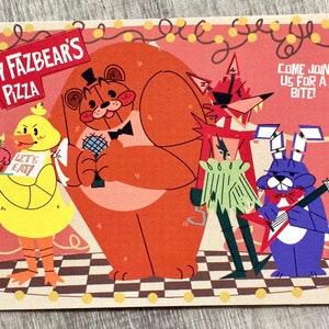Impression carte postale Five Nights at Freddy's