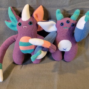 OOAK Purple Monster Plushies