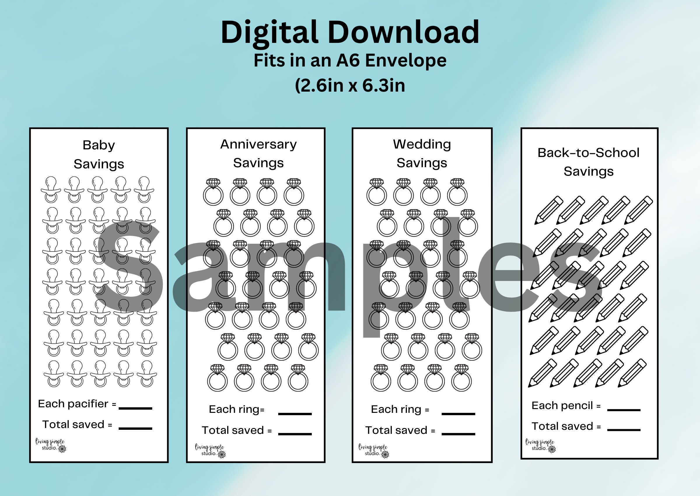 Holiday Savings Trackers Printable - Etsy