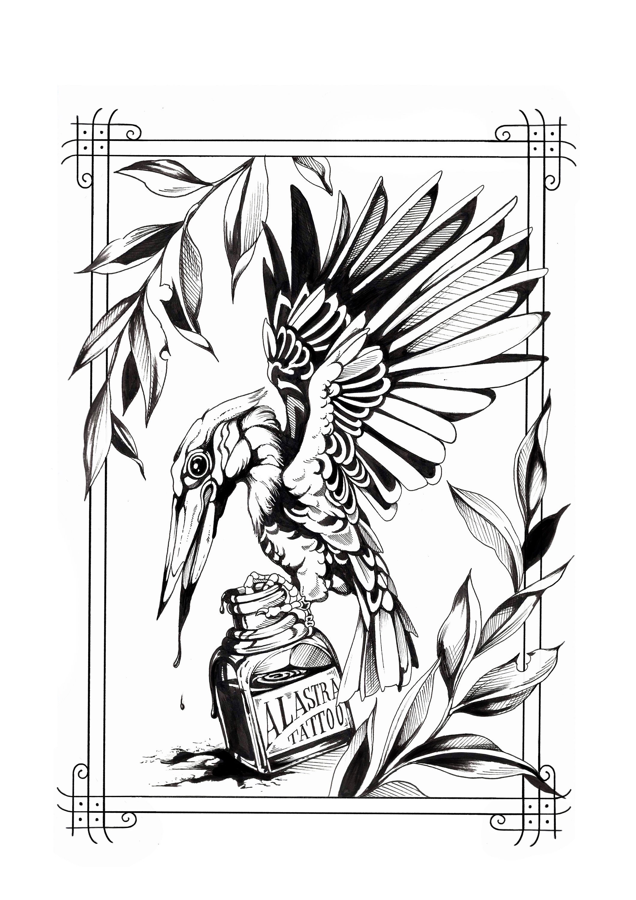 Print Bouteille d'encre - A3