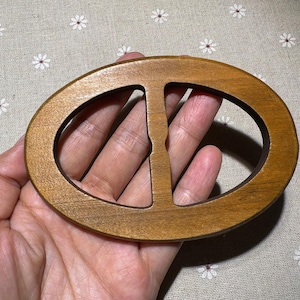 112X77mm large  oval wooden buckle wooden belt for you DIY (NW888)