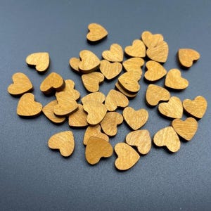 mini brown  plywood heart wood for earring ,necklace ,pendant (NW899)