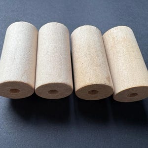 12pcs 40x19mm wooden tube beads wooden column  craft for DIY *W846