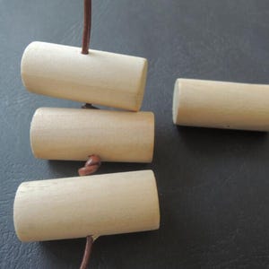 12pcs 36x16mm wooden tube beads wooden column  craft for DIY *NW186