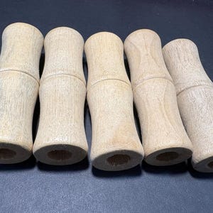 10Pcs 62X18mm  wood tube   Bead wooden tube big hole wood bead (W414)
