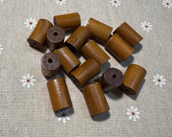 20/50Pcs 19X13mm brown wood tube   Bead wooden tube wood bead (W918)
