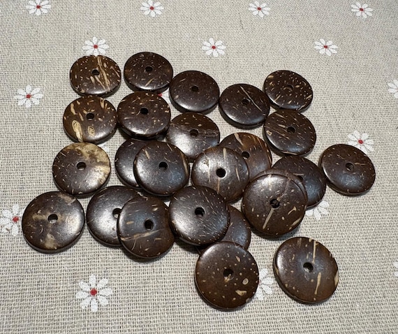 25個 20 mm ココナッツシェルドーナツココナッツディスク