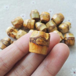 10Pcs 14X15mm bamboo Wood Tube bead ( NW082)