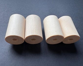 30 x 19 mm Holzperlen Röhrenperlen Holzperlen Handarbeit für DIY *NW925