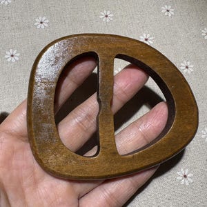 87X75mm triangle wooden buckle wooden belt for you DIY (NW821)