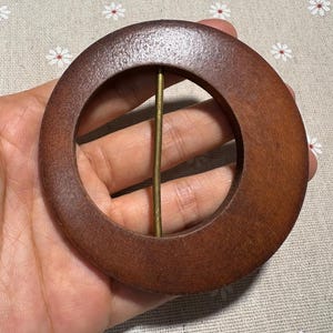 80mm  brown wooden buckle wood belt  **W872