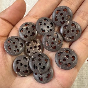 30pcs 18mm(4/5&quot;)  coconut shell button wooden button sewing button W636