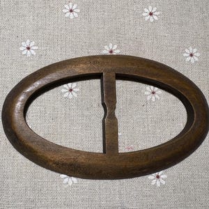 120X70mm large  oval wooden buckle wooden belt for you DIY (NW542)