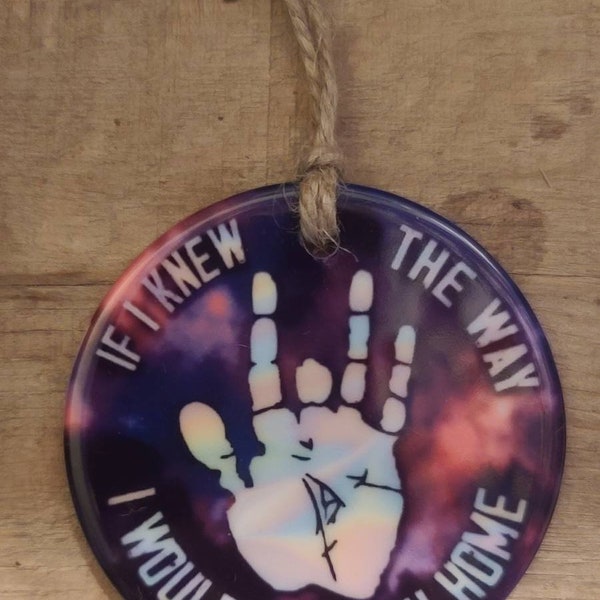 Grateful Dead, Jerry Hand, If I Knew The Way,  Ceramic Christmas Ornament