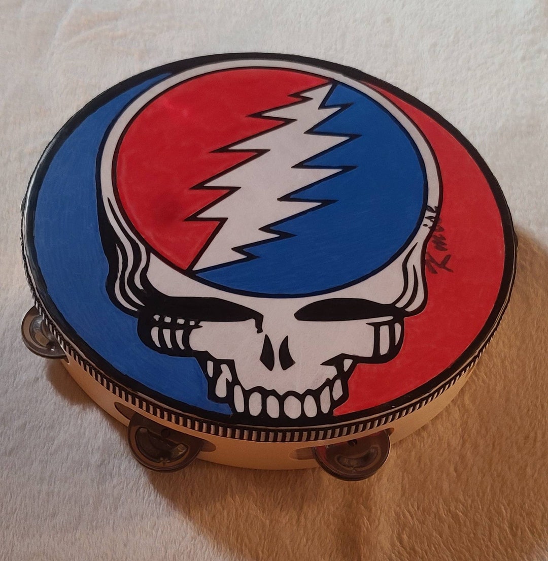 Grateful Dead Tambourine Banjo Premium Deadhead Sticker 3 In
