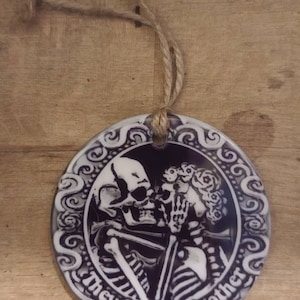 Grateful Dead Ceramic Christmas Ornament, They Love Each Other.