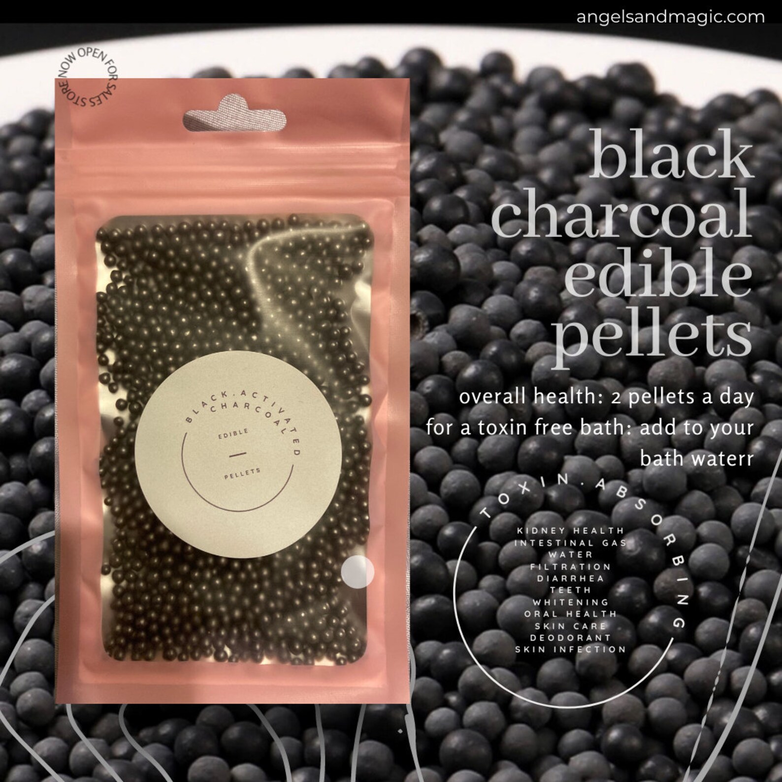 Activated Black Charcoal EDIBLE Pellets Etsy