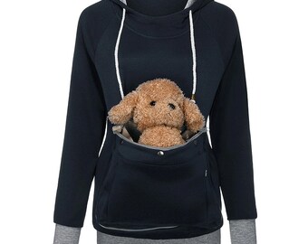mens pet pouch hoodie