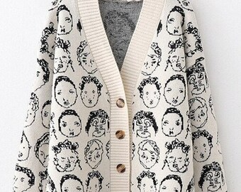 farm rio floral dots cardigan