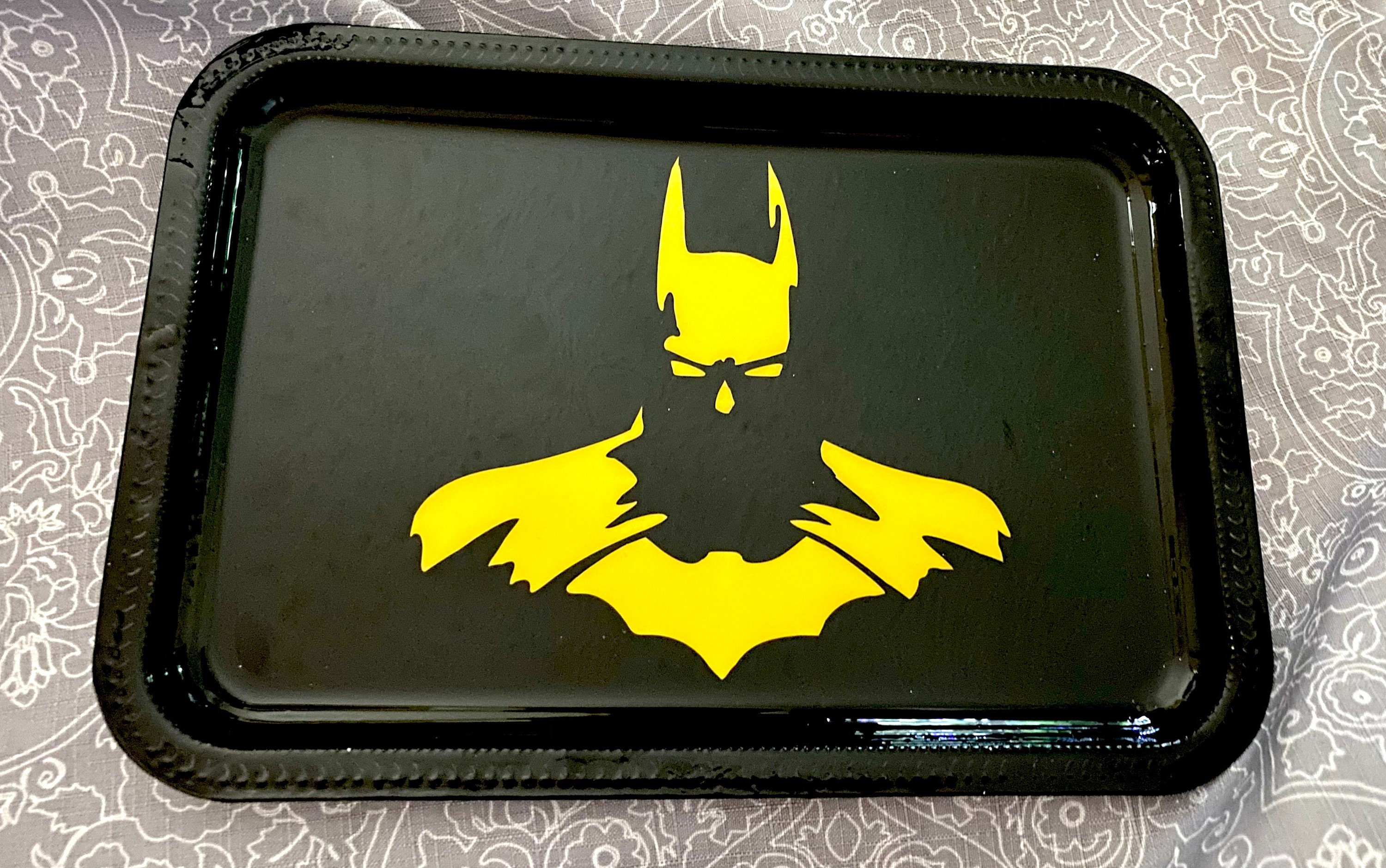 Batman Rolling Tray Grinder Stash Jar and Ash Tray Etsy