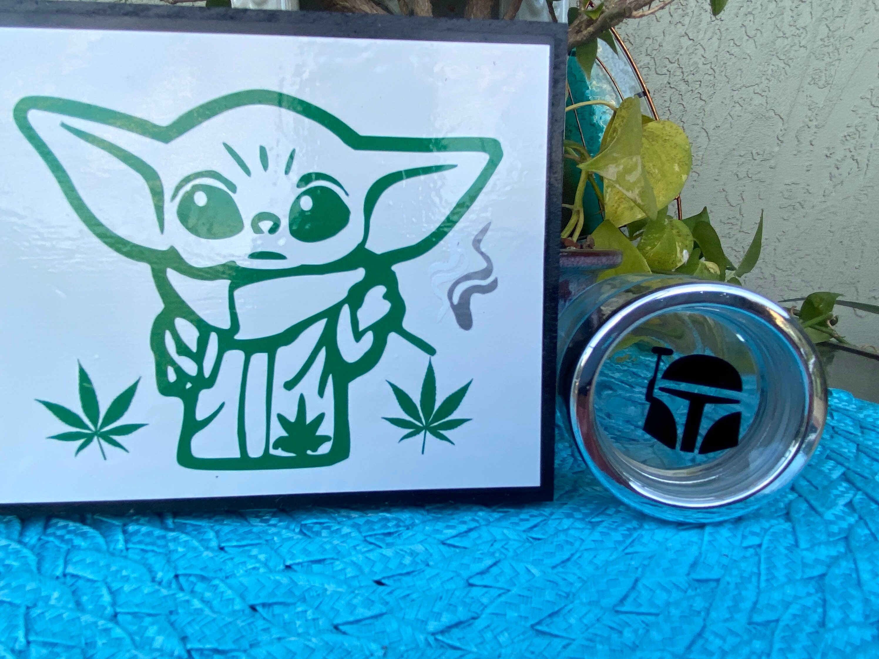 Baby Yoda Herb Grinder Rolling Tray Stash Jar Ash Tray and Etsy