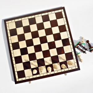 Gepersonaliseerde houten schaakset 18", gratis personalisatie, perfect verjaardagscadeau, gratis expresverzending
