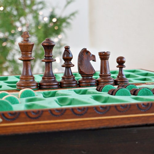 Personalized Wooden Chess Set 18,5