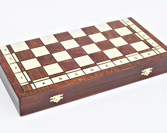 Personalized Wooden Chess Set 16"(41cm), Personalization for FREE, Perfect Birthday Gift, Free Express Shipping