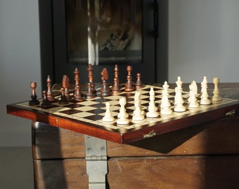 Personalized Magnetic Wooden Chess Set (15 inch)