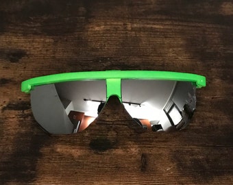 Vintage Deadstock 90s New Neon Black Mirror Revo Sunglasses New A8