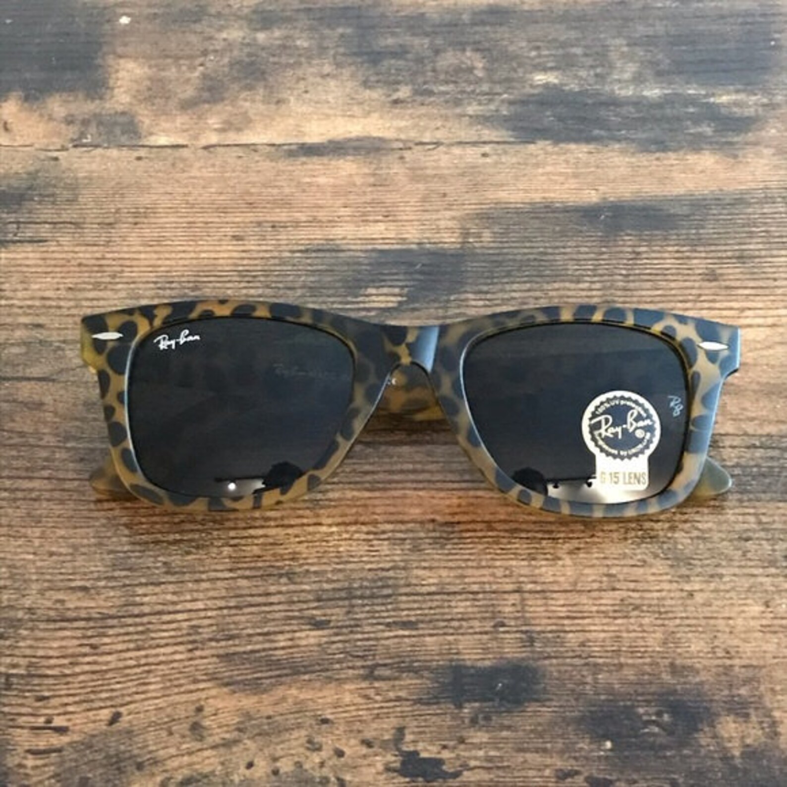 Rayban Matte Tortoise Leopard Print Brown Wayfarer Sunglasses | Etsy