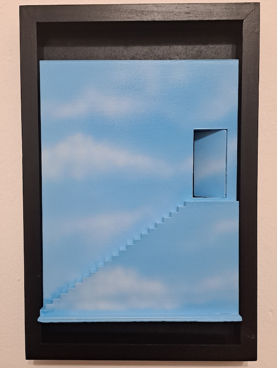 The Truman Show shadowbox display frame, The Truman show last scene movie  diorama, scale model