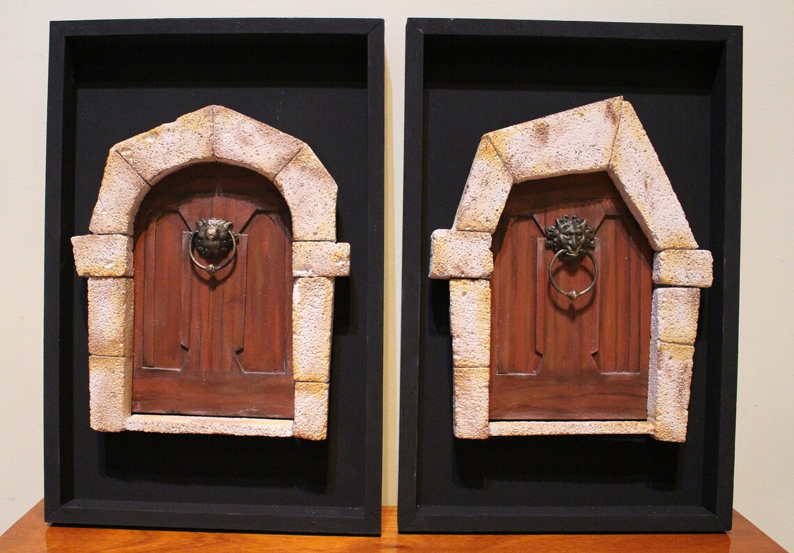 Labyrinth Knockers Doors Display Frame Etsy