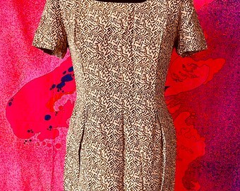 Vintage 1980s silk Spencer Jeremy cocktail dress size S/P