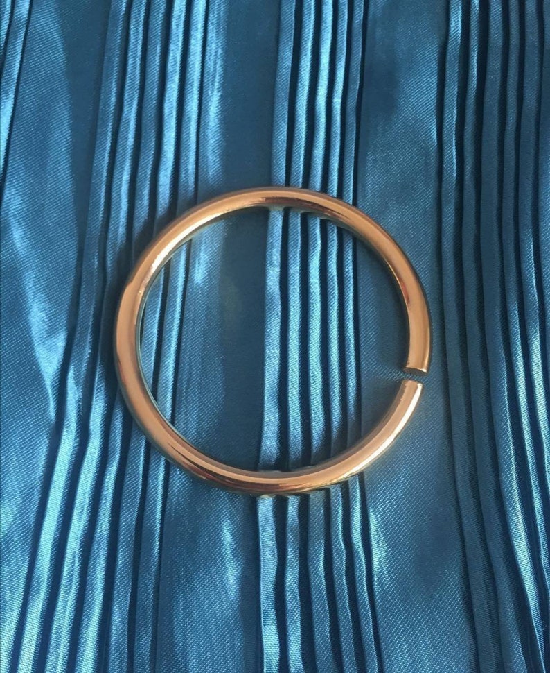 Chunky brass cuffbangle