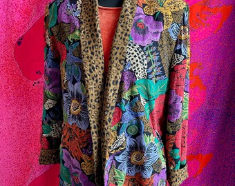leopard print smoking jacket