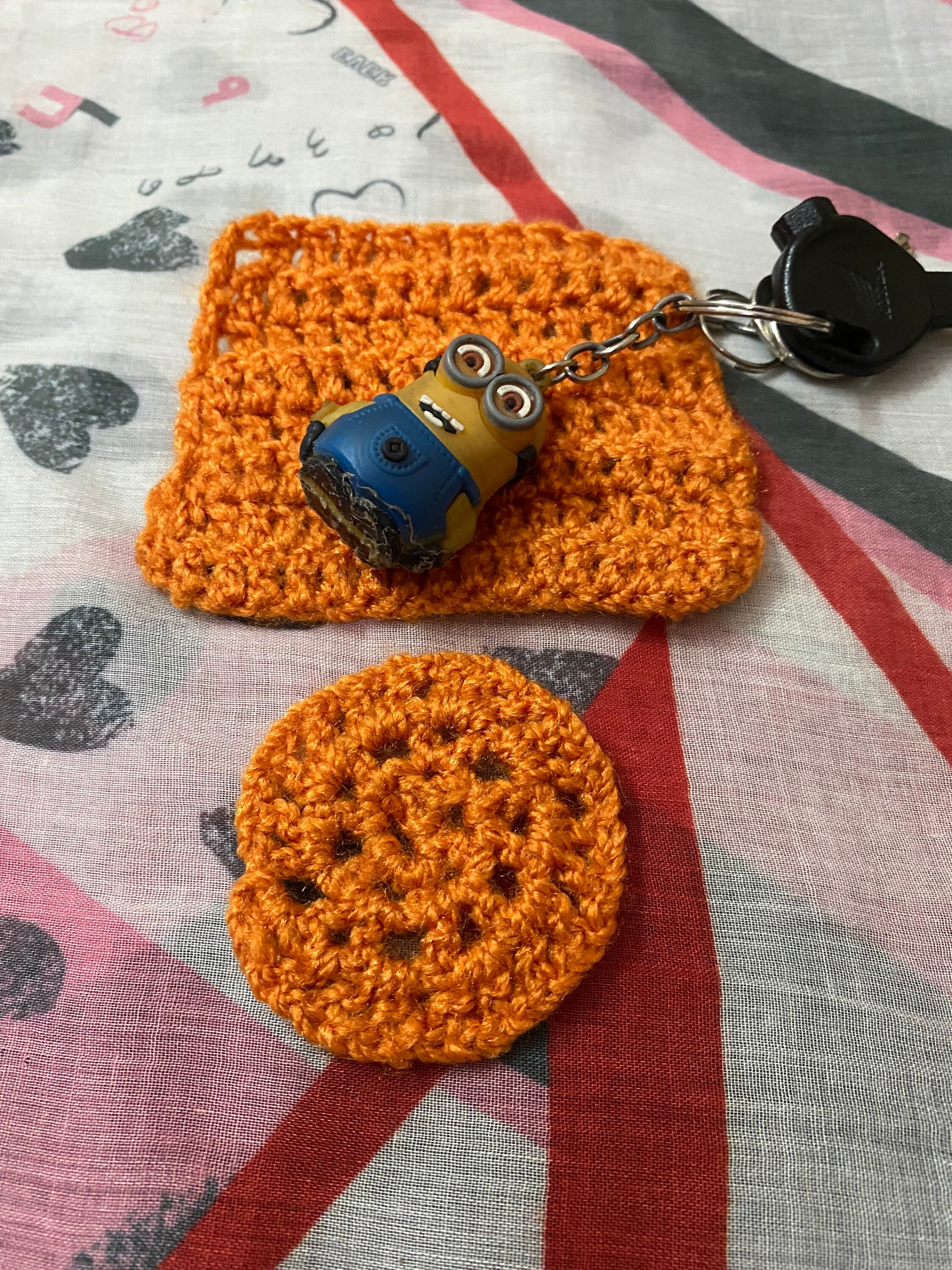 Set of Two Miniature Dollhouse Mats of Scale 112 Orange Hand Etsy