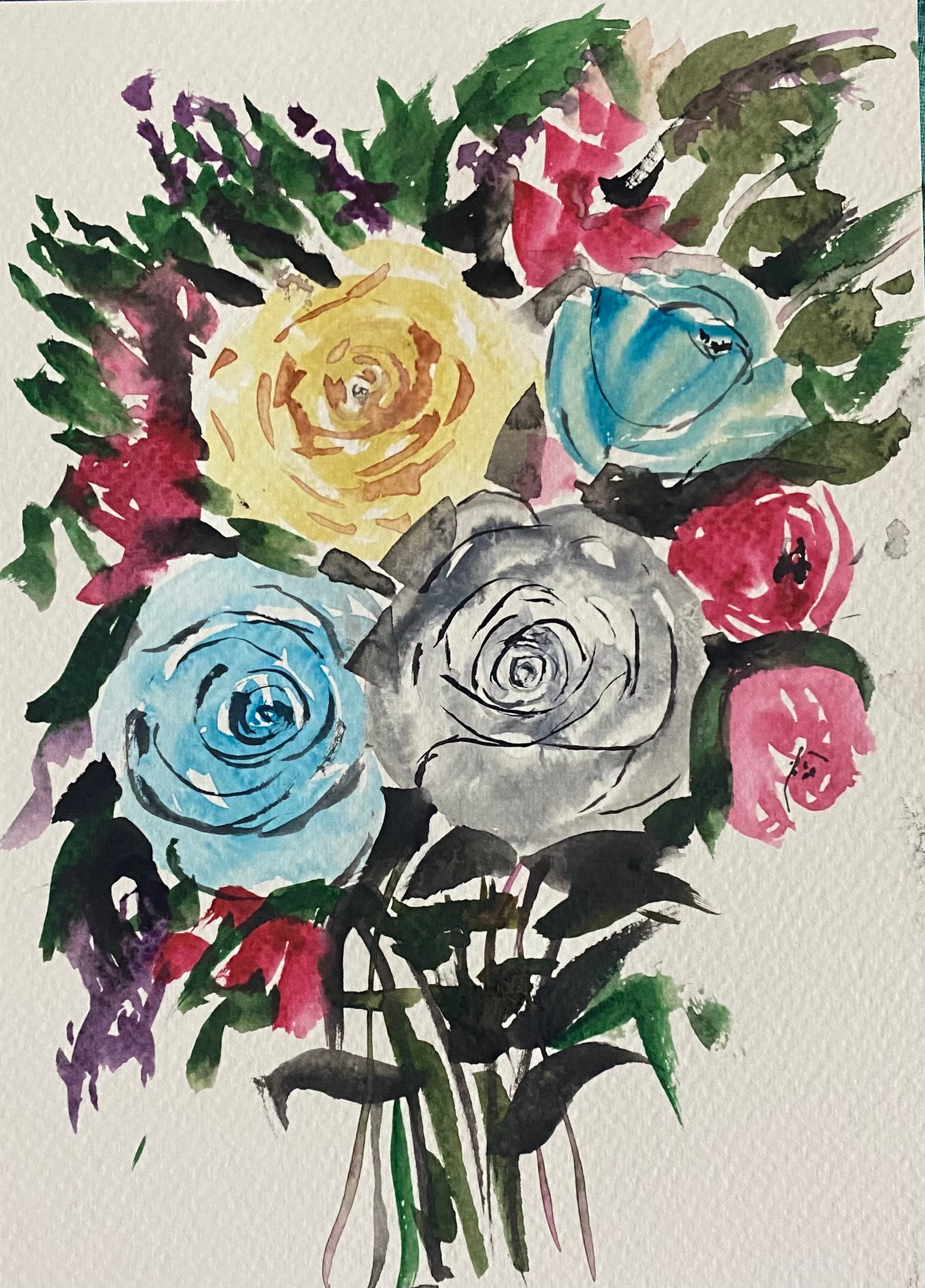Set Of Four Paintings In Digital Form Instant Download Four Files set-of-four-paintings-in-digital-form-instant-download-four-files