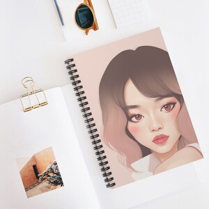 Kpop Kultur Süßes koreanisches Spiral Notizbuch - Liniert Linie