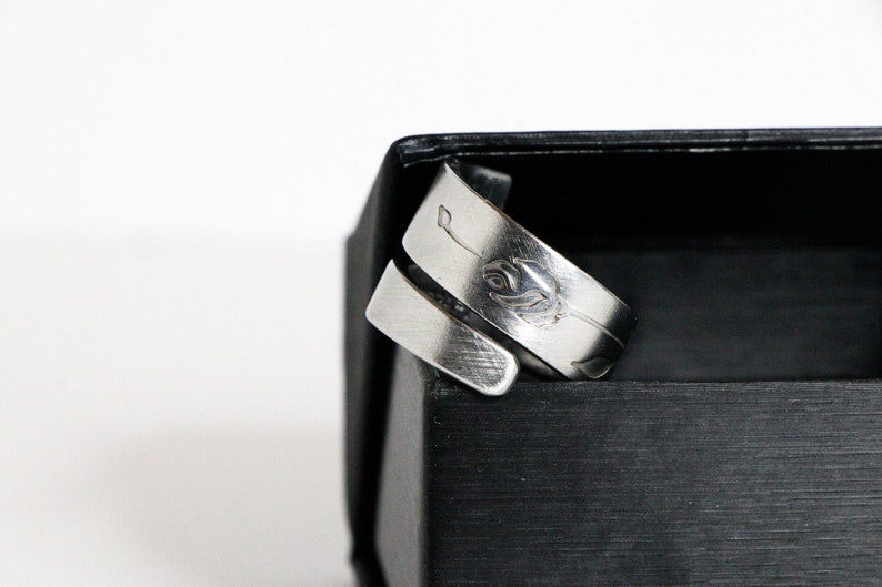 THE TWISTED ROSE-Handmade vintage spoon ring sa