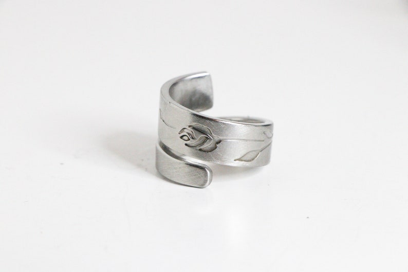 THE TWISTED ROSE-Handmade vintage spoon ring sa