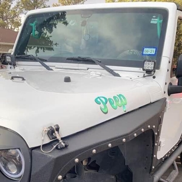 Jeep Name Decal Etsy