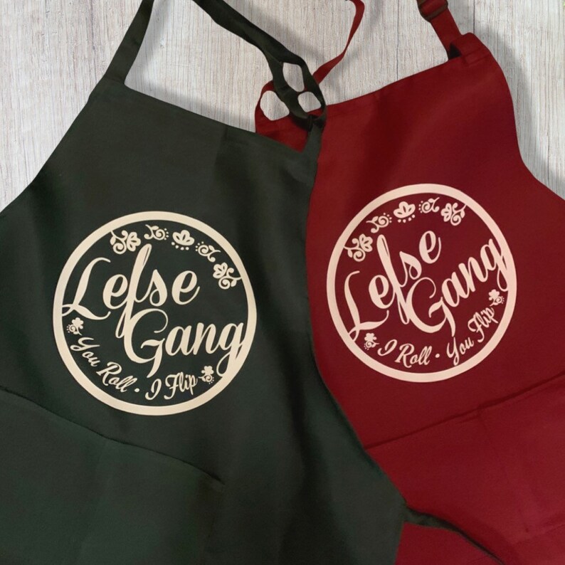Lefse Red Apronholiday Apronthis is How We Roll Lefse Apron Etsy