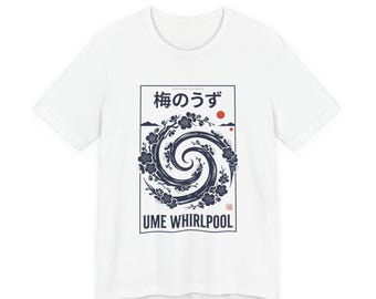 Ume Whirlpool Tee | Japanese Streetwear, Sakura & Wave Graphic