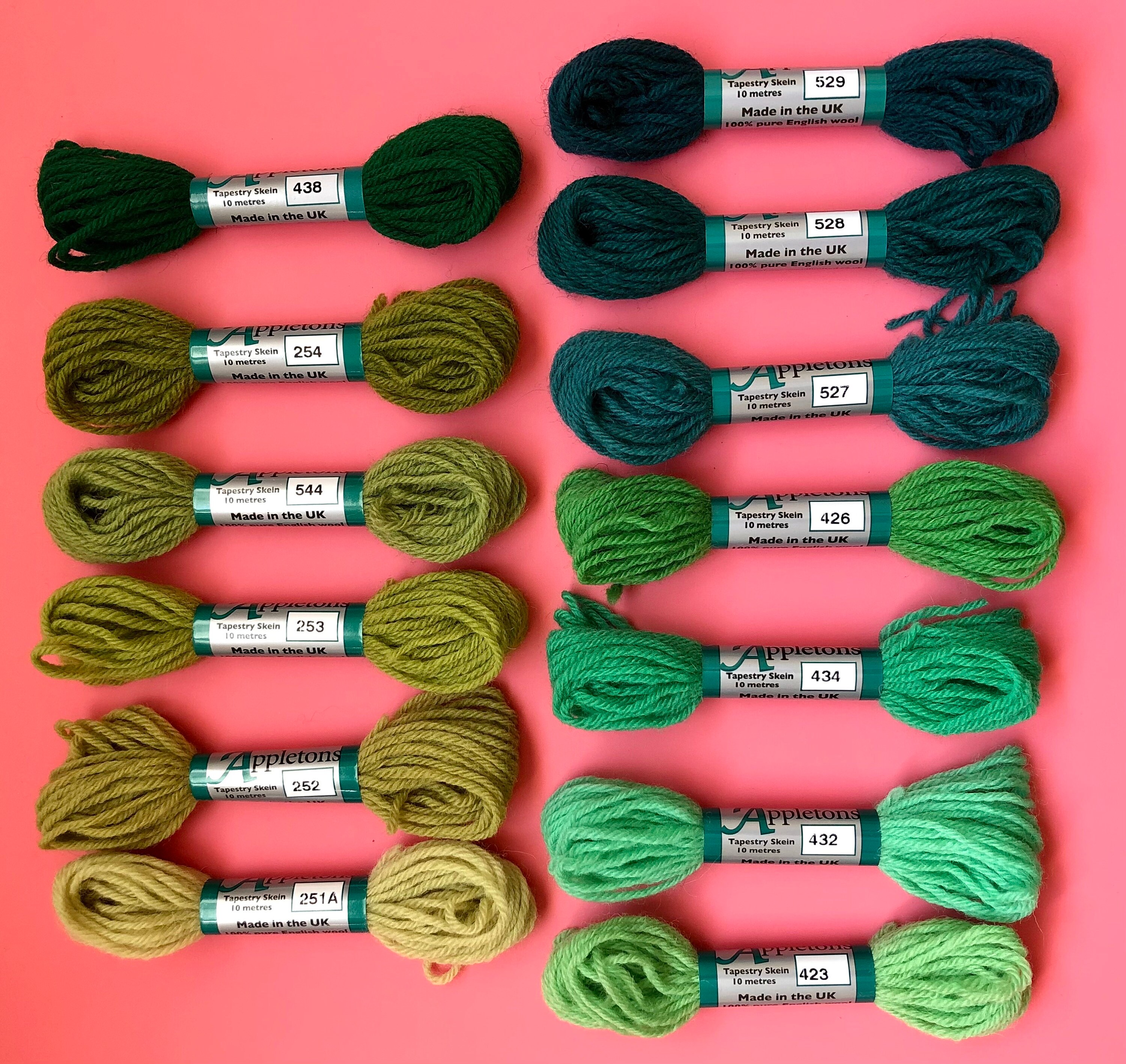 Embroidery Thread, Anchor Muline Stickwist Stranded Cotton Thread Floss,  Color Variations, Cross Stitch Cotton Sewing Skeins Cotton Perle 