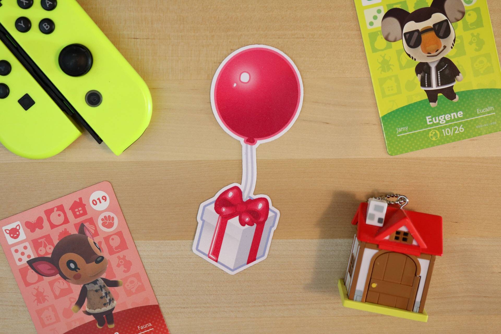 Animal Crossing Inspired Balloon Present Vinyl Die Cut Sticker Etsy