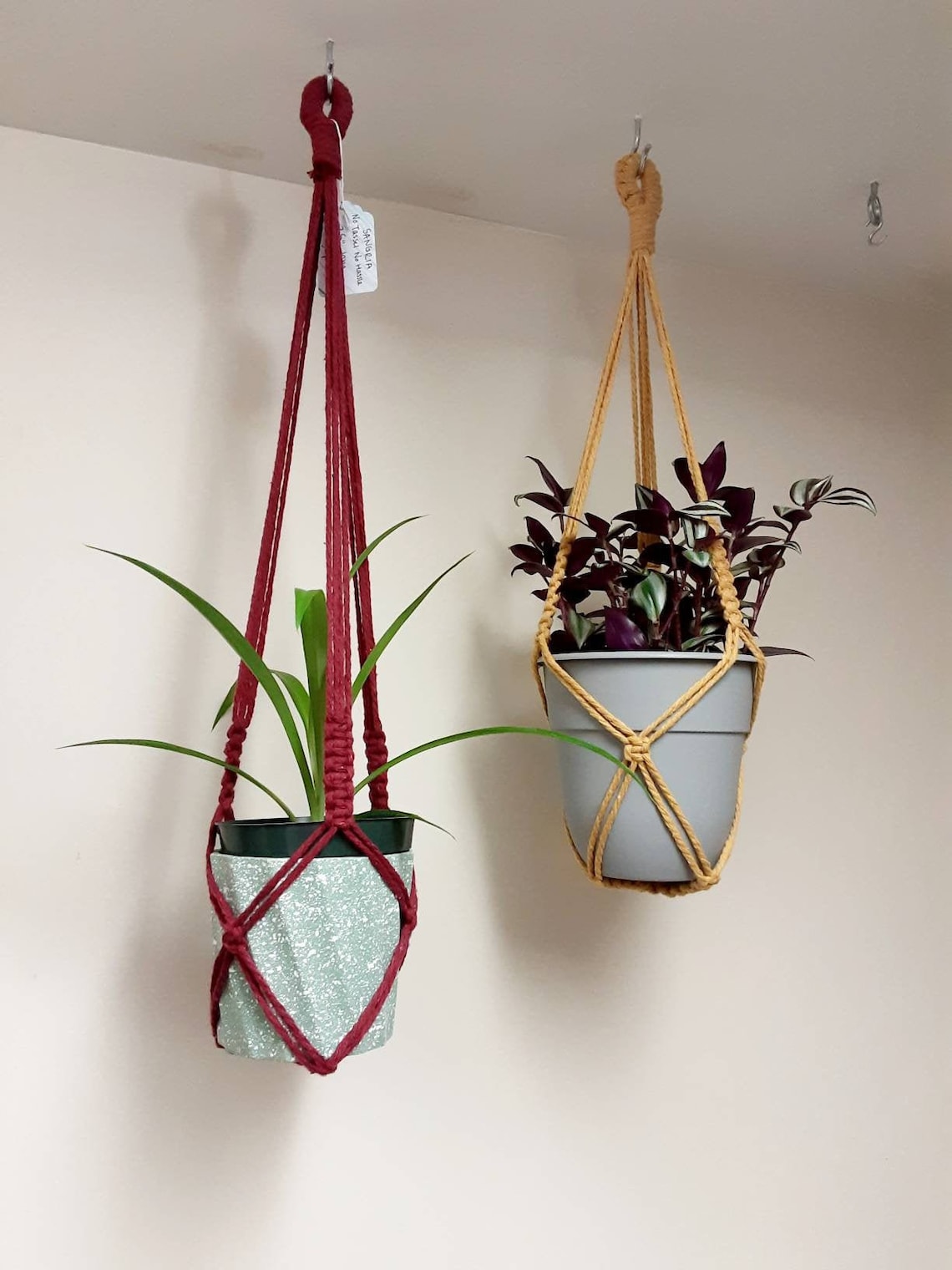 Macrame Plant Hanger No Tassel Macrame Plant Hanger Tassel Etsy