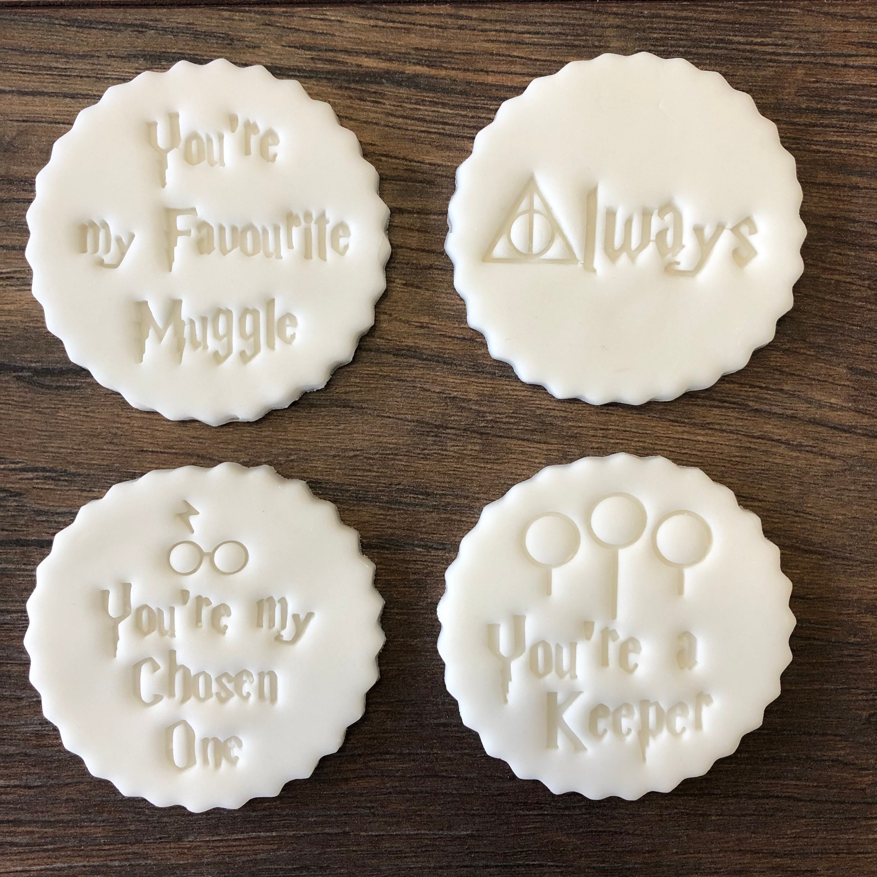 Harry Potter Fondant Stamps for Cookie/cupcake Toppers Etsy UK