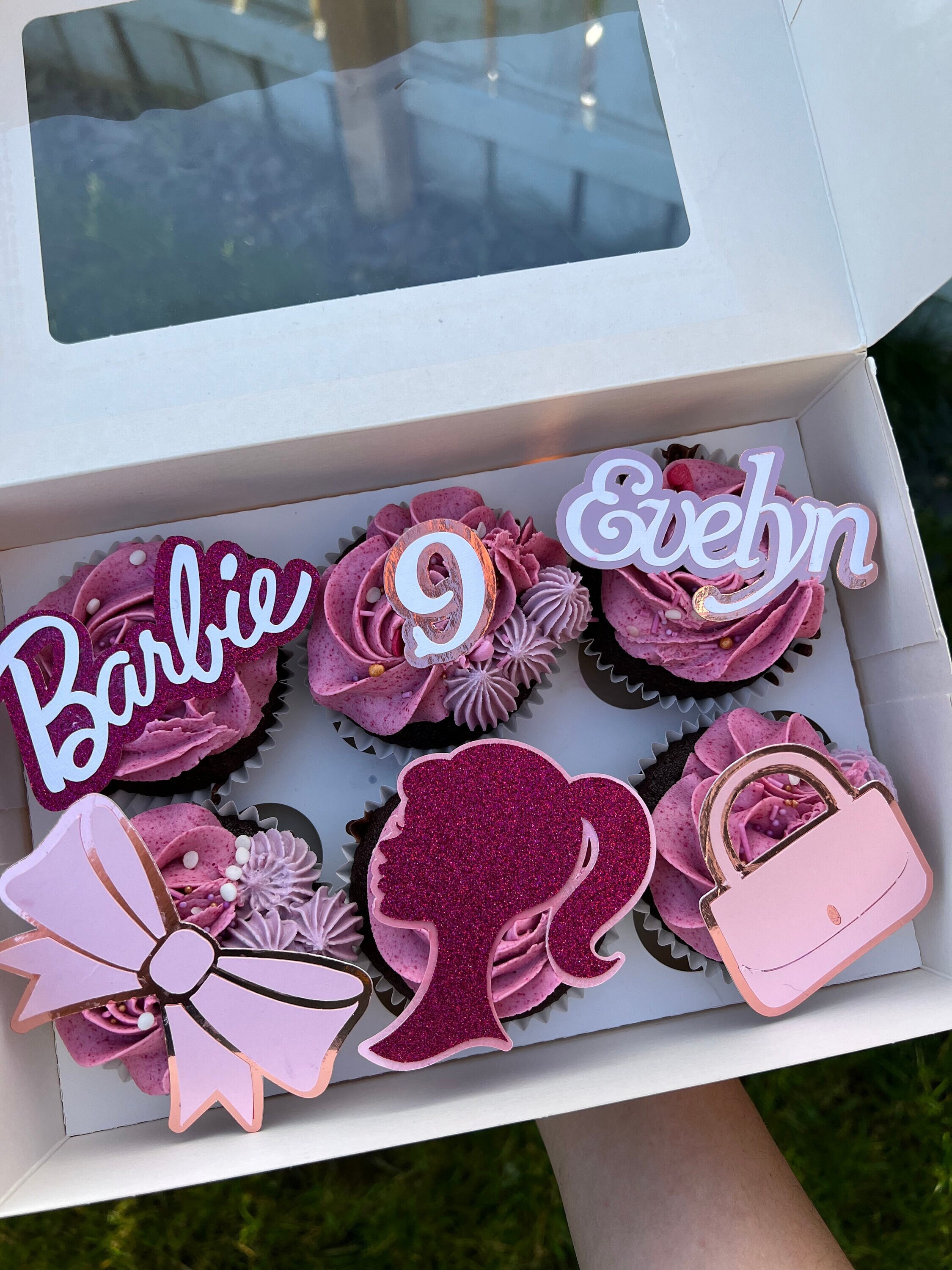 Barbie Cupcake Toppers Etsy UK